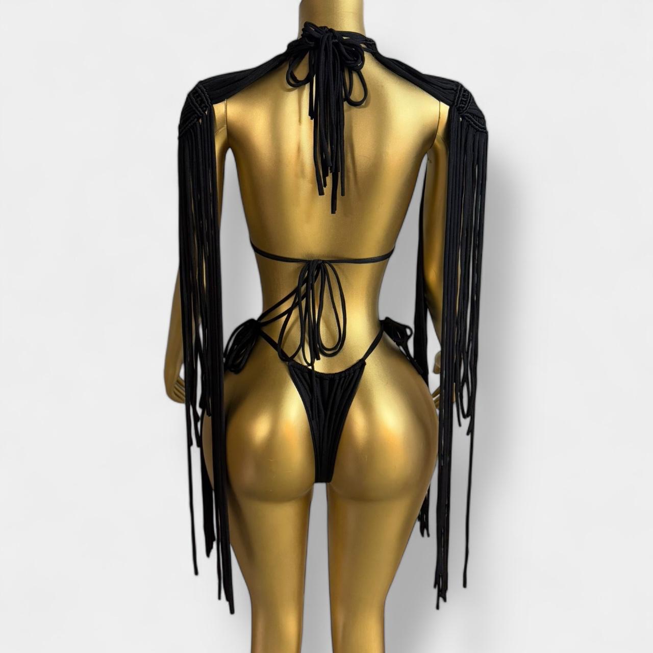 Black Cover Up Bikini Top