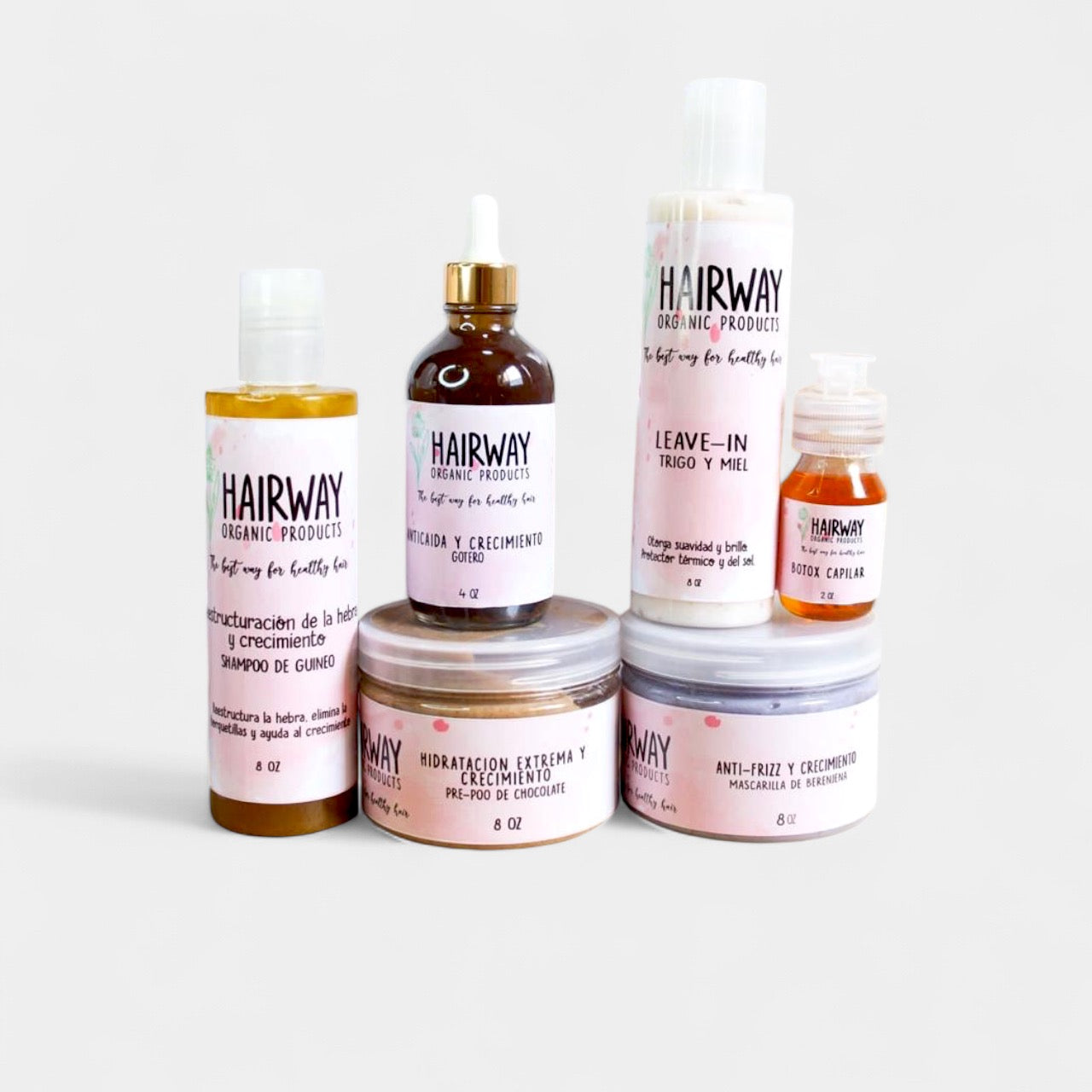 Kit Reestructuración de Hebra, Antifrizz, Hidratacion y Crecimiento