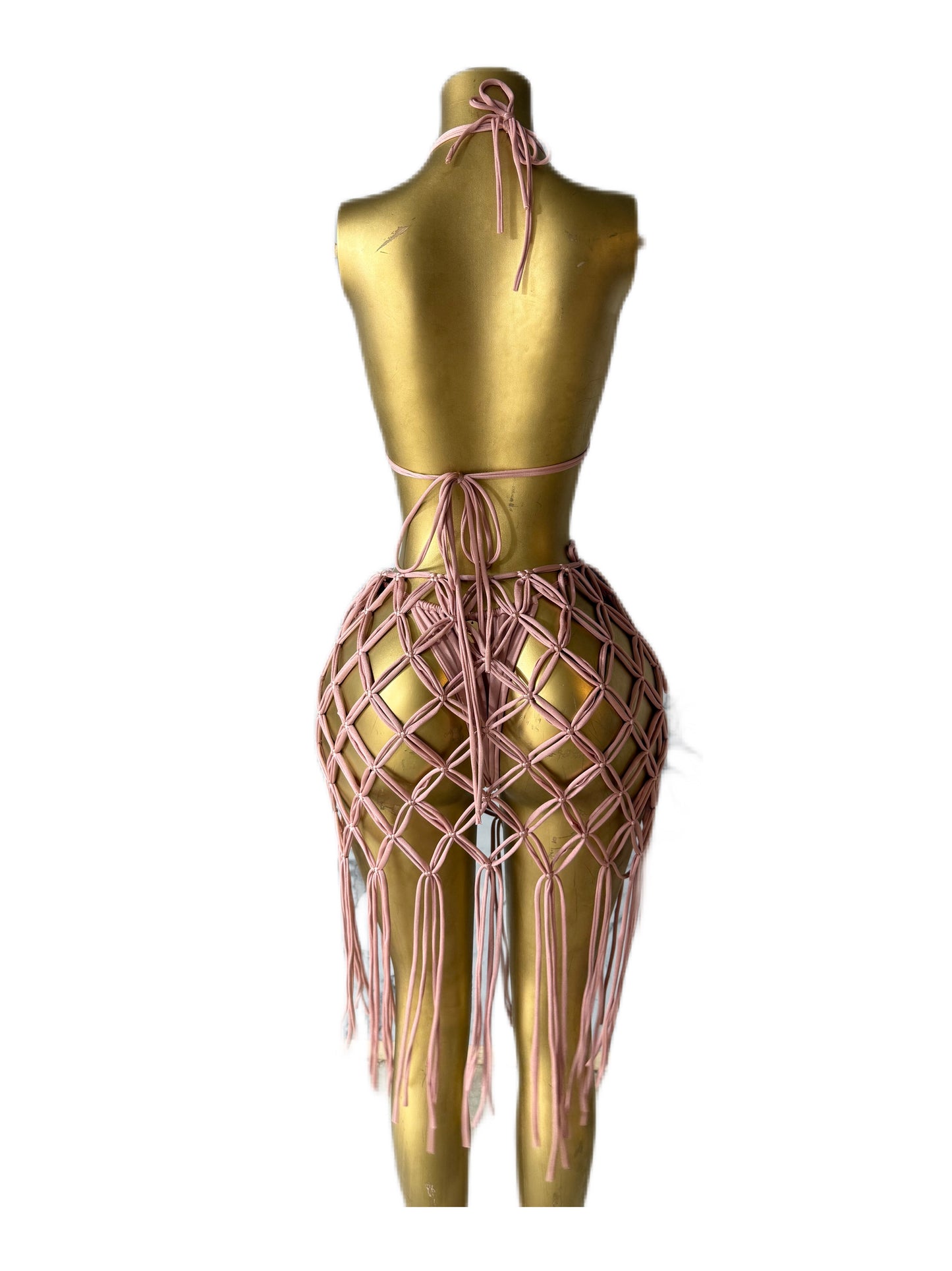 Light Pink Crochet Skirt