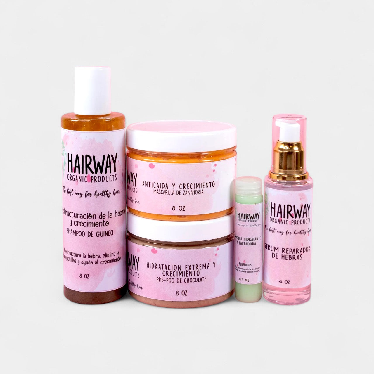 Kit Reestructuración de la Hebra, Hidratación, Anticaida y Crecimiento