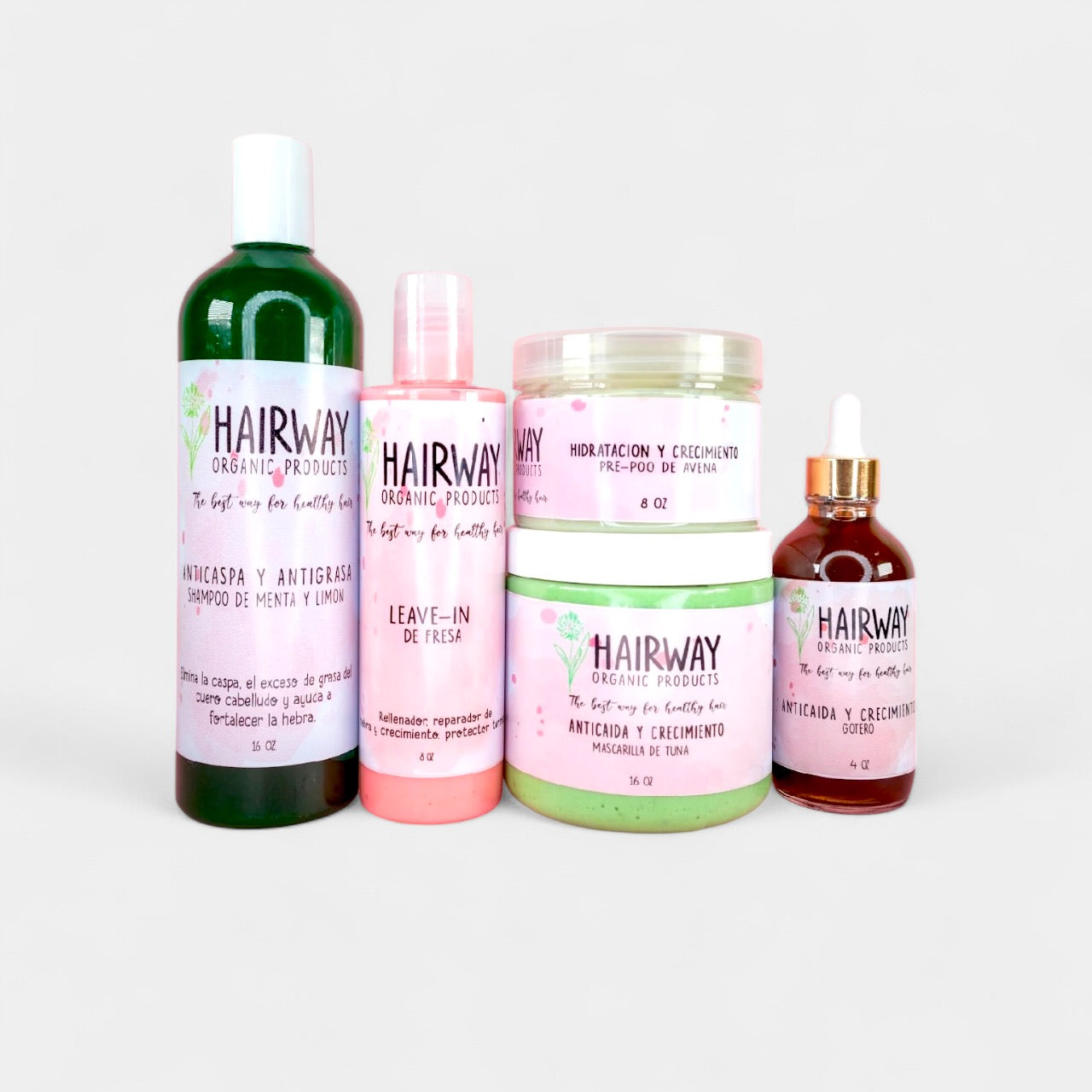 Kit Antigrasa, Anticaspa, Anticaida y Crecimiento