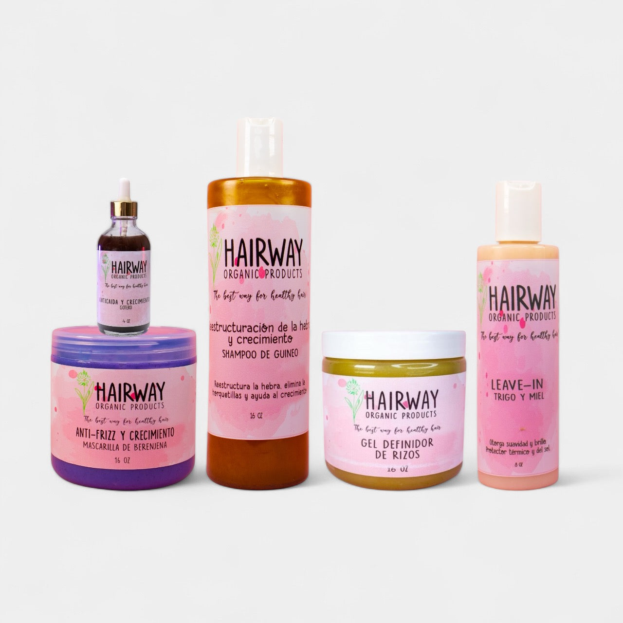 Kit Cabello Rizo, Antifriz y Reestructuración de Hebra 5 Pasos