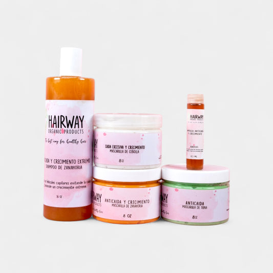 Kit Caida Excesiva y Crecimiento Extremo 5 Pasos