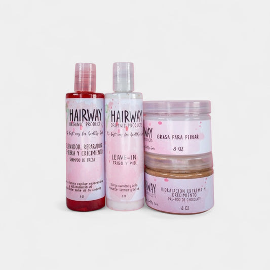 Kit Rellenador, Reparador de Hebra, Hidratación y Crecimiento.